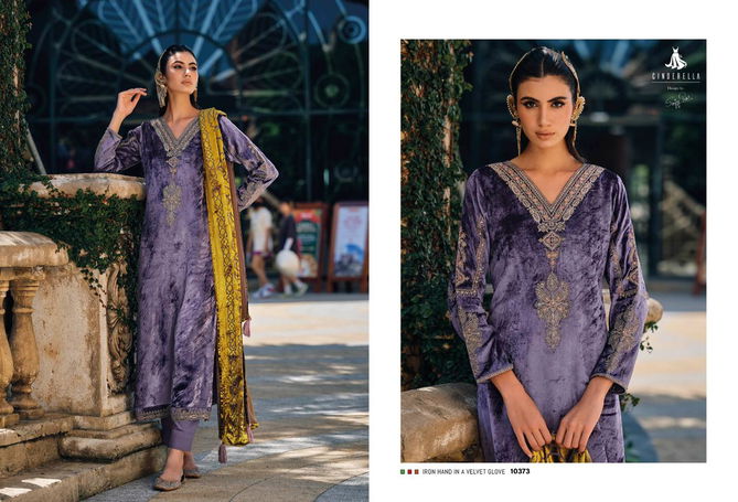 Guzarish Cinderella Velvet Designer Salwar Suits Catalog
